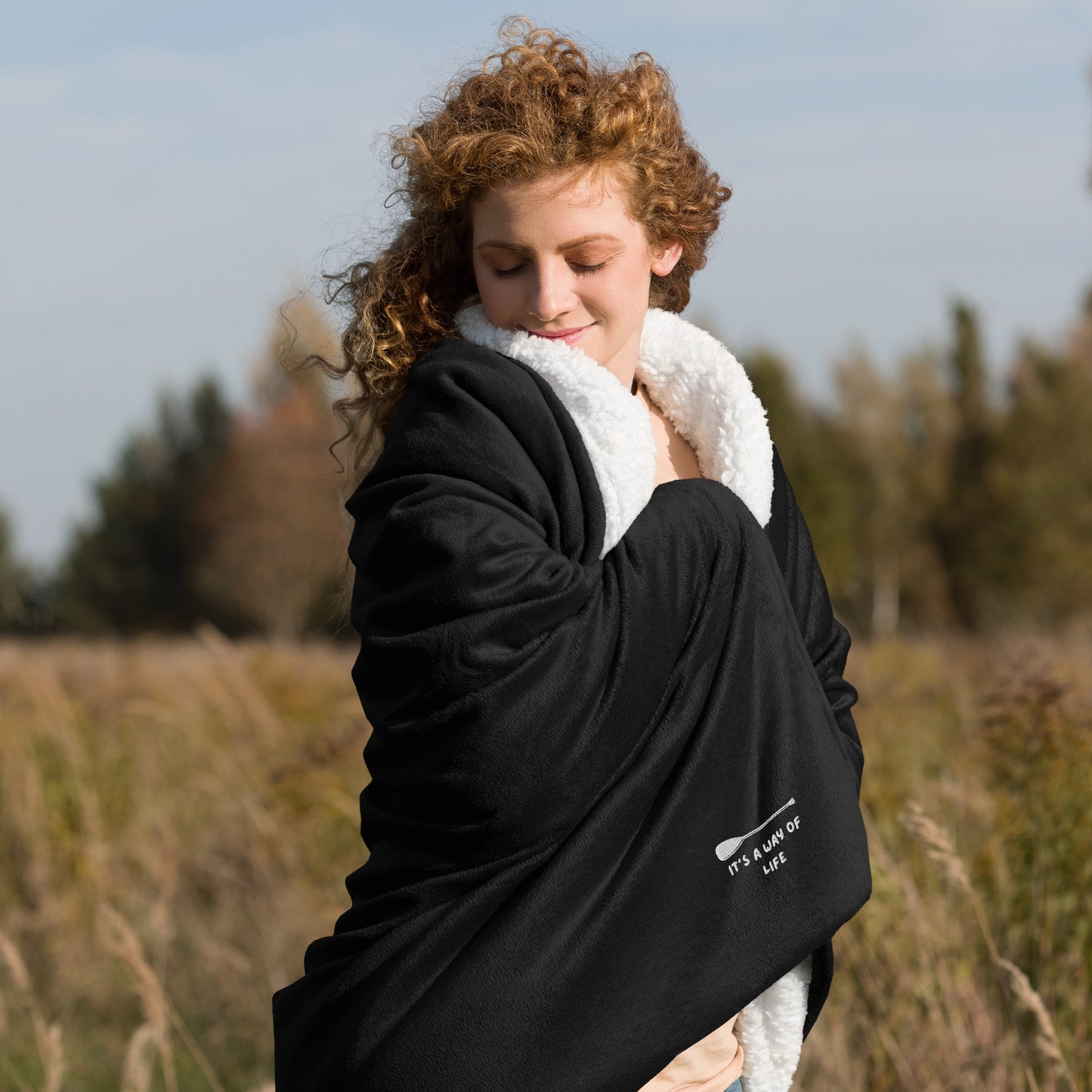 Paddlers "It's a Way of Life' Premium sherpa blanket