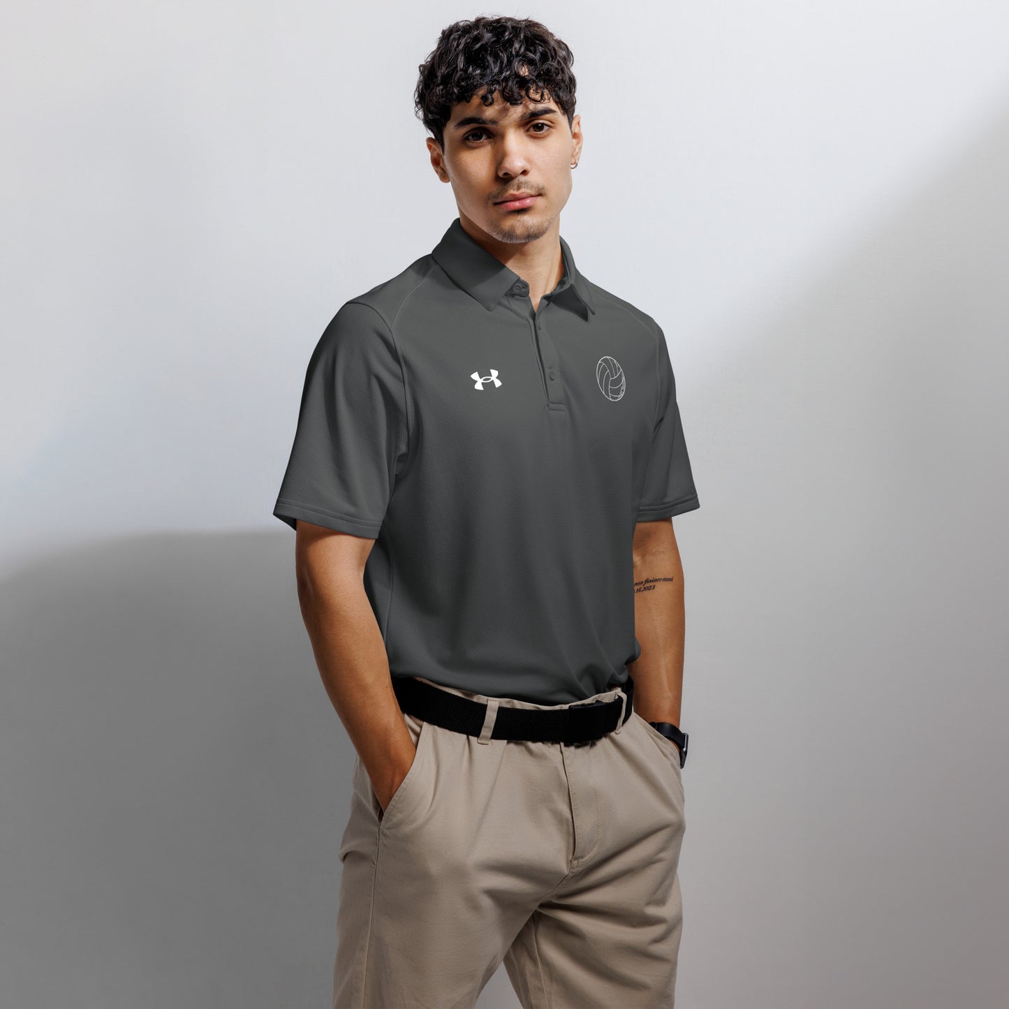 Under Armour® men's polo with Water Polo ball