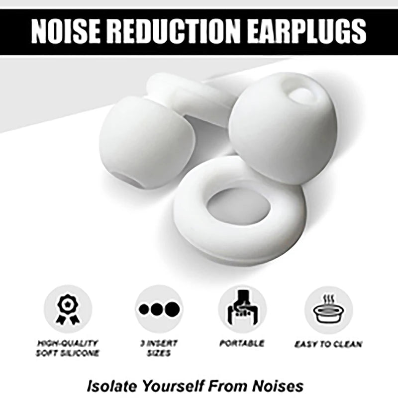 Silicone Earplugs For Swimming Sleep Noise Reduction-Soundproof, Cancel Noise Reduce Disturbances -Quality Earplug Supplies