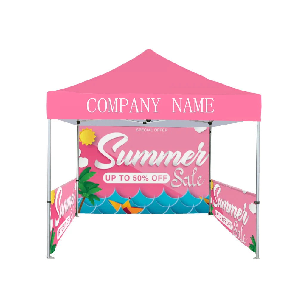 outdoor canopy fabric tent 3 x 3m Promotion customized trade show folding popup tents for event