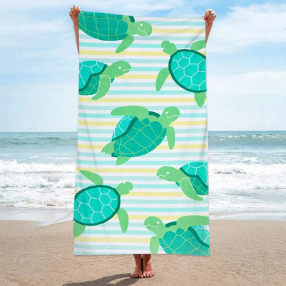 Sea Turtle Unisex Large Beach Towel Blanket Sauna Towel,Sports Gym Swim Surf Club,Holiday Birthday Gift,Drop Shipping Wholesale