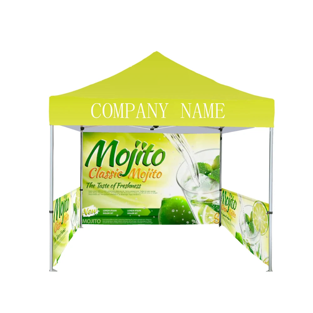 outdoor canopy fabric tent 3 x 3m Promotion customized trade show folding popup tents for event