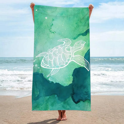 Sea Turtle Unisex Large Beach Towel Blanket Sauna Towel,Sports Gym Swim Surf Club,Holiday Birthday Gift,Drop Shipping Wholesale