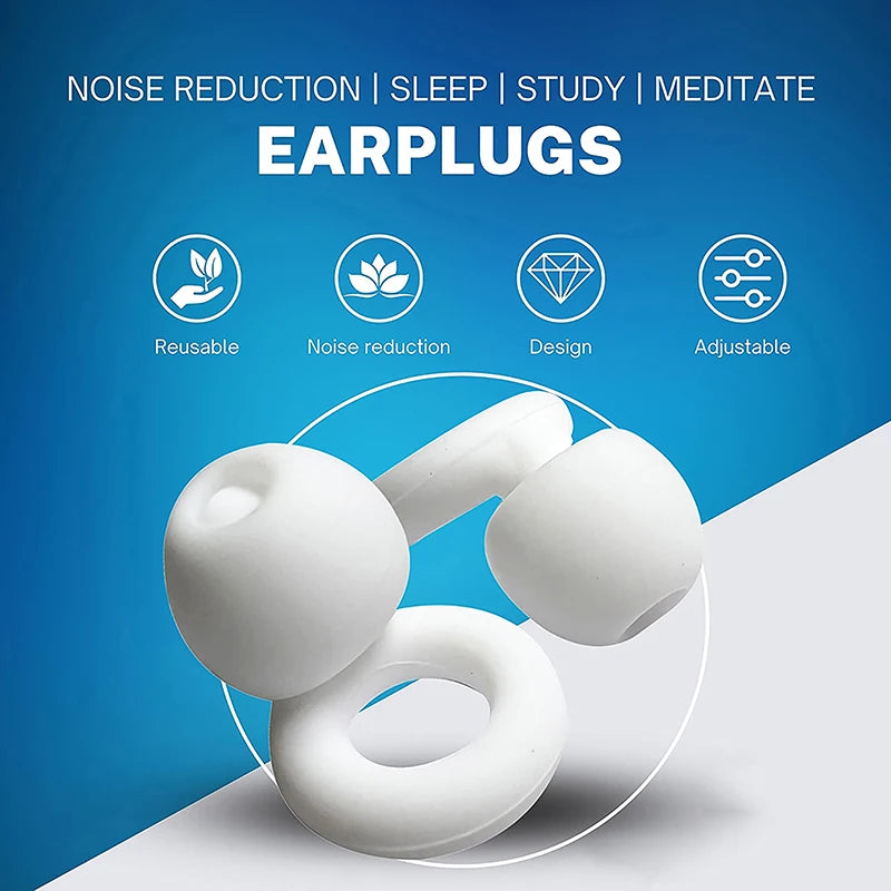 Silicone Earplugs For Swimming Sleep Noise Reduction-Soundproof, Cancel Noise Reduce Disturbances -Quality Earplug Supplies