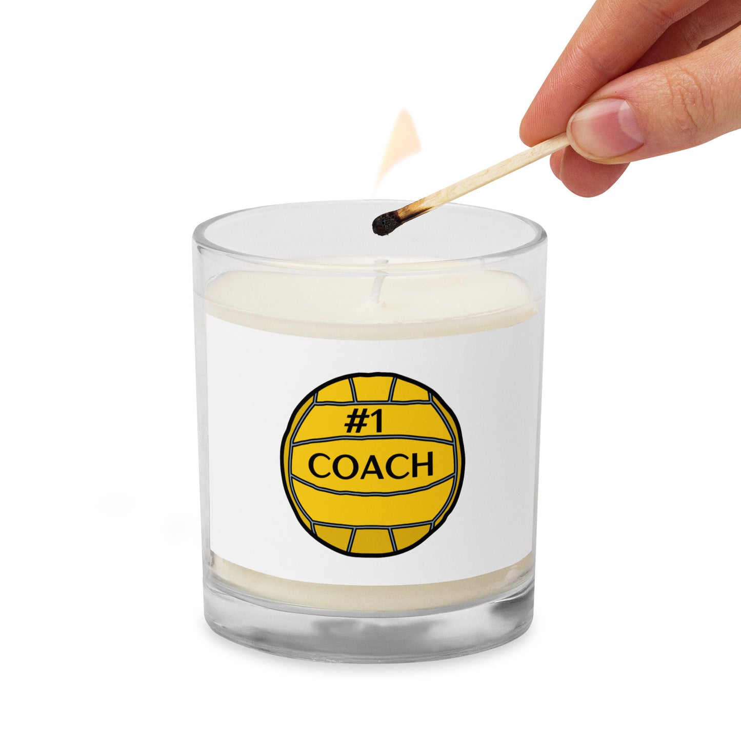 SOY wax candle in a glass jar "#1 Coach"