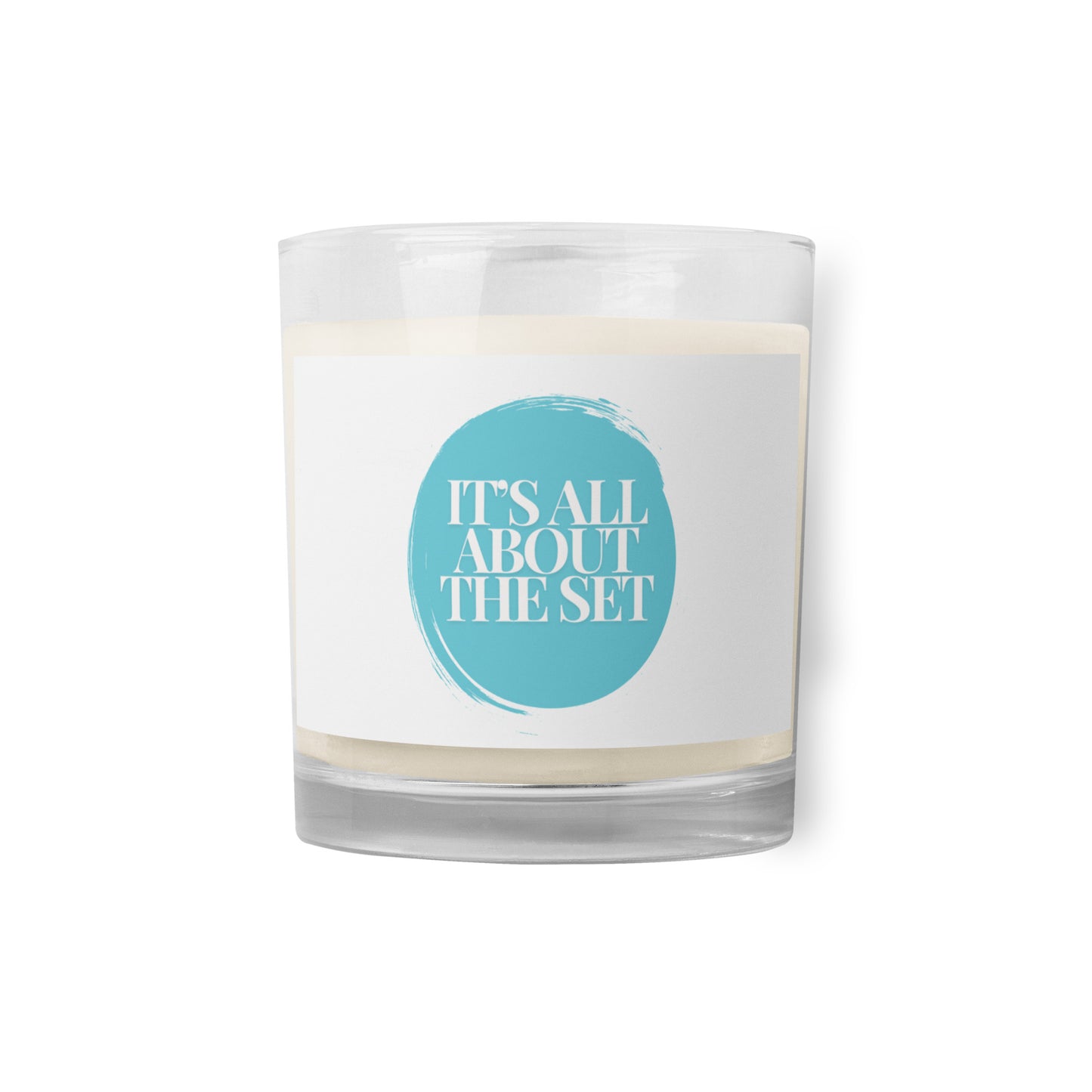 Glass jar SOY wax candle...It's all about the set