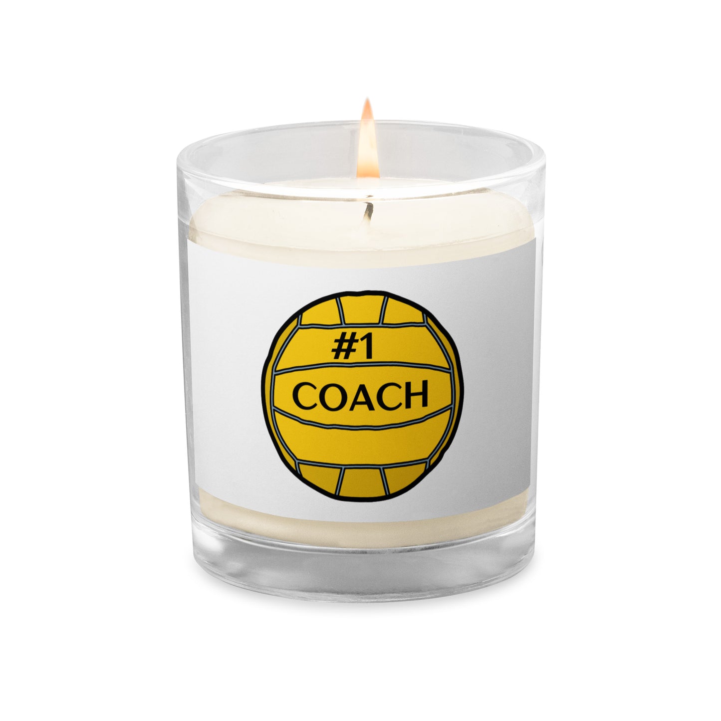 SOY wax candle in a glass jar "#1 Coach"