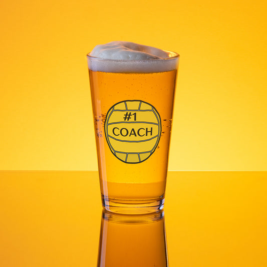 Shaker pint glass- #1 Coach!