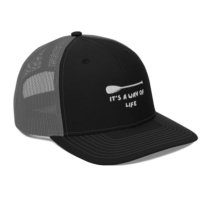 Trucker Cap: Paddle graphic "It's a way of life"