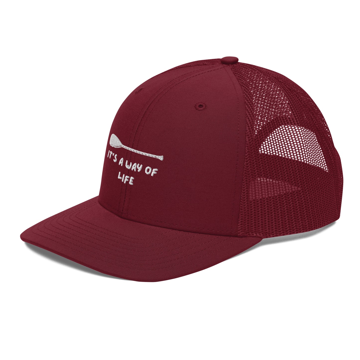 Trucker Cap: Paddle graphic "It's a way of life"