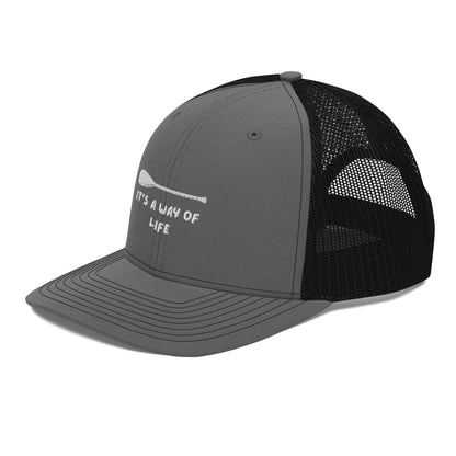 Trucker Cap: Paddle graphic "It's a way of life"