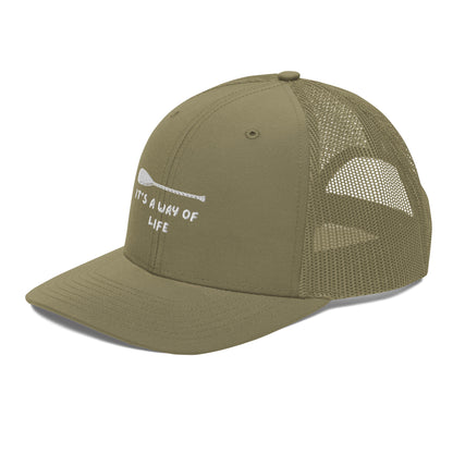 Trucker Cap: Paddle graphic "It's a way of life"