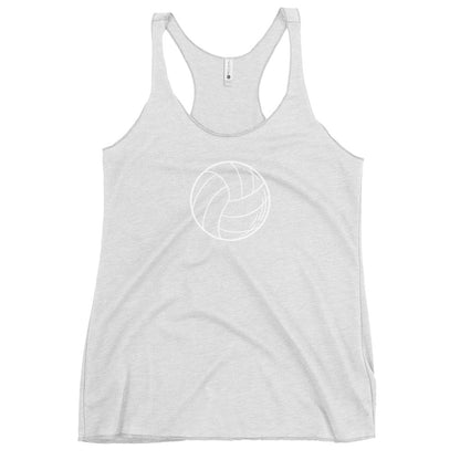 Women's Racerback Tank with Water Polo Ball